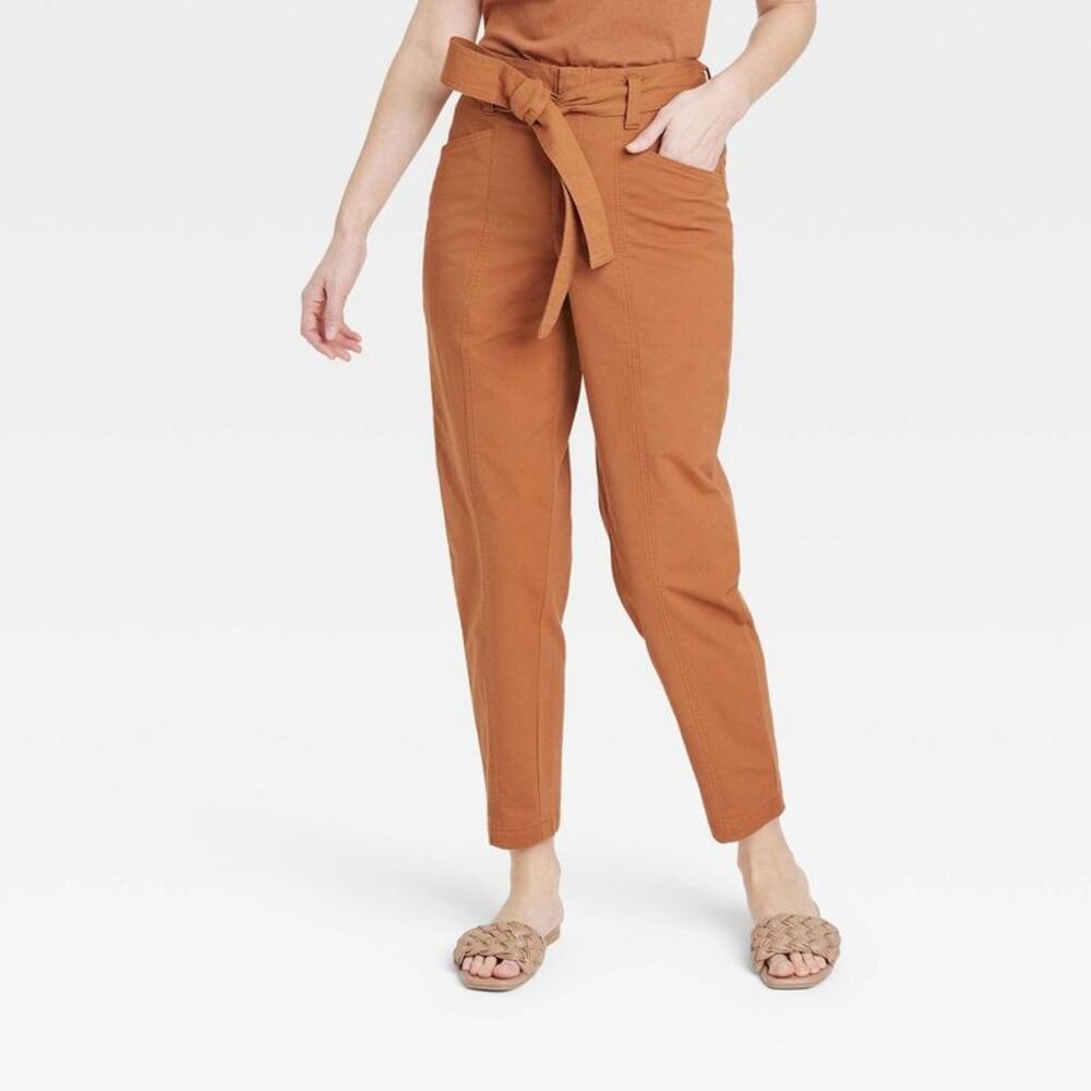 A New Day - A New Day Women's Tapered Casual High Rise Ankle L Brown
